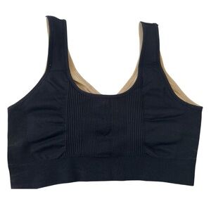 Underoutfit Everyday Comfort Women's Reversible Bralette Sand/Black Size L
